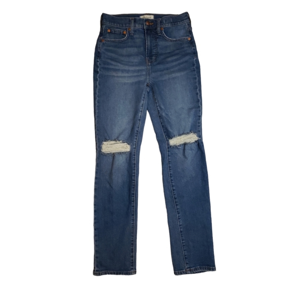 Madewell - Distressed Denim Skinny Jeans - 25 - LN